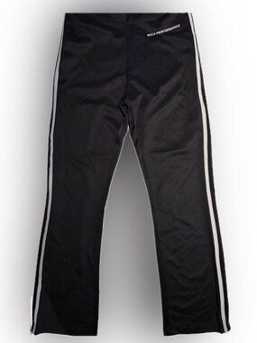 Woman’s Boca Athletic Side-Stripe Track Pants in Classic Black Size 10-12